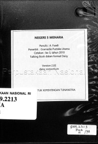 Image of e-book Negeri 5 menara